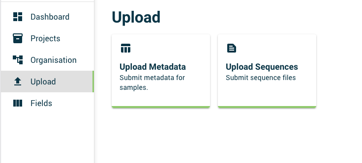 Upload navigation screenshot