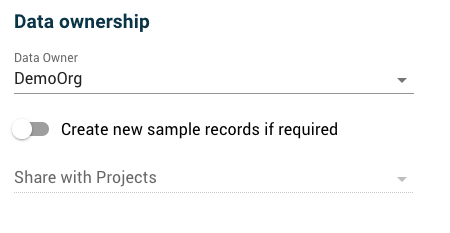 Data ownership screenshot