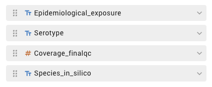 Re-order fields list screenshot